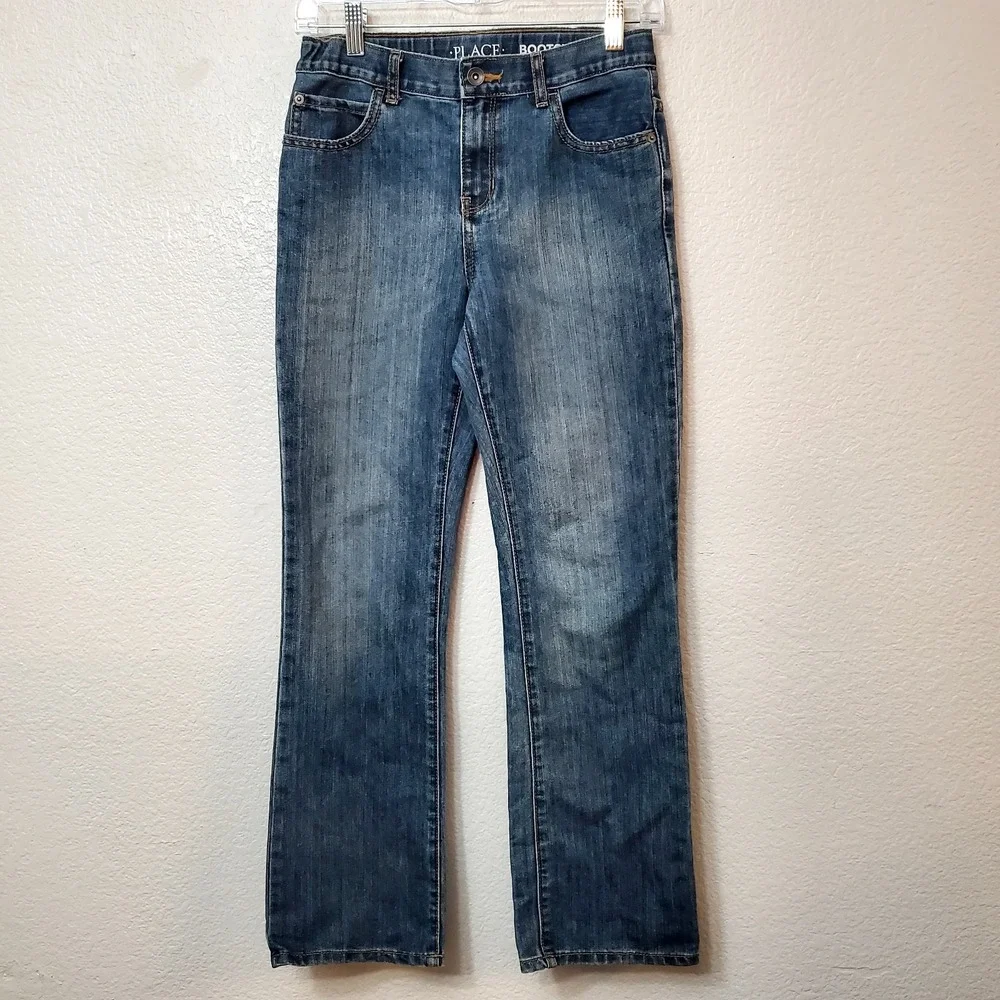 The‎ Children's Place ♡ Boys Size 12 Bootcut Denim Jeans With Adjustable Waist